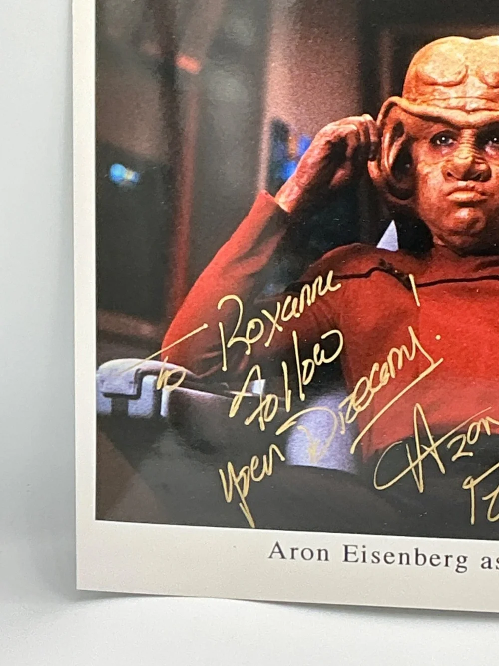 Star Trek Autographed Aron Eisenberg Signed Photo Nog DS9 8x10 Captain Promo - Picture 5 of 7